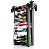 ADZ Supporto universale per 23 giochi per PS2 PS3 PS4 PS5 PSP Xbox 360 Xbox One Series X Wii Switch DVD e dischi Blu-Ray inclusi 2 supporti per controller (nero)