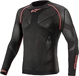 Alpinestars Ride Tech V2 Top Long Sleeve Summer, Black/Red, XL/XXL