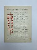 Bottega d'arte Livorno. Mostra personale del pittore Benvenuto Benvenuti. Pieghevole d'invito