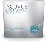 ACUVUE OASYS 1-Day con tecnologia HydraLuxe, Lenti a contatto giornaliere; Visione chiara e nitida e comfort elevato; Protezione UV;-2.25 diottrie; BC 8.5; DIA 14.30; 90 lenti