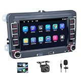 2G+32GB Android 11 Autoradio Bluetooth 2 DIN per VW Volkswagen Golf Passat, 7 Pollici IPS Touch Screen Auto Radio Stereo con Bluetooth Vivavoce/Mirror Link/GPS Navigazione/WIFI/FM/2 porta USB