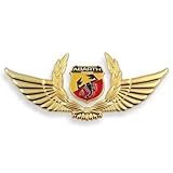 Auto ABS Letters Emblema Segno Adesivi, per Abarth 595 695 595C 124 Spider Grande Punto Abarth 500C Monster Anteriore,Posteriore Paraurti/Griglia Esterni Accessori