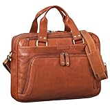 ROYALZ „Chicago“ Borsa 24 Ore Uomo in Vera Pelle 15.6 pollici - Valigetta ventiquattrore Borse Cartella - Portadocumenti in cuoio da Ufficio Lavoro