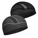 Sottocasco Moto, 2 Pezzi Sottocasco Moto Estivo, Sottocasco Bici Estivo Sottocasco, Bandana Sport, Traspirante sotto Casco Cuffia da Ciclismo Bandana Sportivo Berretto Sport Uomo Donna