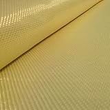 Cherrynight Tessuto Kevlar Giallo 1 Metro x 1 m 1100D 135 g/m² para-Aramid Sintetico in Fibra aramidica Semplice Nomex