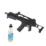 Well Airsoft Pack G36C Fucile d'assalto Elettrico, Bottiglia di 2000 Palline offerte (0,4 Joule)