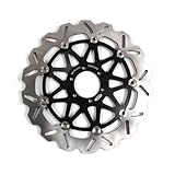 Dischi freno anteriori per Aprilia AF1 FUTURA 125 1990-1992/MX125 2004-2007/RS125 1995-2011/RS125 Extrema 1992-1997 Brake Disk Accessori moto RS MX 125 Nero