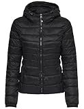 ONLY Onltahoe Hood Jacket Otw Noos, Giacca Donna, Nero (Black Black), 44 (Taglia Produttore: Medium)