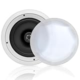 Pyle Altoparlanti Casse Audio da Incasso 20 Centimetri 2 Vie, Coppia, Woofer 2,54 Centimetri, Bobina Alta Temperatura, Montaggio a Filo, 50Hz-20kHz, 250 Watt Picco