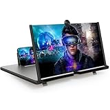 Sevitini Amplificatore schermo cellulare, 18 pollici 3D HD ingranditore schermo smartphone, pieghevole Lente d'ingrandimento,per tutti gli smartphone, per la visione di video