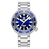 ADDIESDIVE Orologio Subacqueo Uomo Blu Diver 1000 Metri Automatico NH35A Uomo Acciaio Luminescente Zaffiro Sintetico