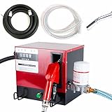 Promote - Pompa diesel autoadescante, 230 V, tubo da 4 m, contatore, comodo serbatoio con 60 l/min di estrazione diesel