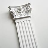 create luxury GRAND DECOR | Lesena decorativa a parete | Pilastro colonna piatta romana, greca, in poliuretano rigido | Altezza totale 240cm