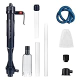 Pulizia Acquario Multifunzionale, Pulitore Automatico per Ghiaia per Acquario, Pulitore Elettrico per Fish Tank, Cambio d'Acqua per Acquario, per Cambiare Rapidamente Acqua, Lavaggio Sabbia