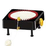 Macchina elettrica per maglieria – Telaio elettronico a 48 aghi, maglia automatica intelligente per adulti, tavola elettrica rotante a doppia maglia per cappelli, sciarpe, guanti e calzini