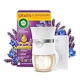 Air Wick Diffusore Elettrico di Oli Essenziali, 1 Diffusore completo gadget, 1 Ricarica per Diffusore Elettrico alla Fragranza Lavanda e Campanule