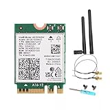 Scheda adattatore Intel WiFi 6 AX200 M.2, Dual Band 802.11ax, fino a 2,4 Gbps, Bluetooth 5.2, compatibile con Windows 10/11