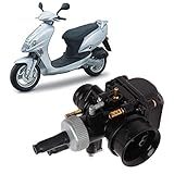 WODHMIEY Carburatore Carb per Dellortos PHBG DS 21mm Carburatore Sostituzione per Ciclomotore Moto Scooter a 2 Tempi 50‑110