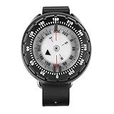 ANCLLO Bussola per Immersione, Bussola da Polso Impermeabile per Visione Notturna per l'esplorazione Subacquea dell'emisfero australe