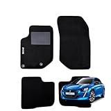 SERIE 4 TAPPETI - TAPPETINI IN MOQUETTE NERI PER 208 DAL 2019 IN POI con battitacco Cucito, Bottoni di Fissaggio e Striscia Antiscivolo - NON per e-208