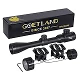 Goetland Cannocchiale da puntamento 3-9x40 EG Caccia tattica illuminata telescopica rossa e verde con supporti gratuiti
