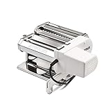G3 Ferrari G20121 Macchina Della Pasta Sfoglia Mia, Rulli 15 cm, 9 livelli di spessore, Motorizzata 5 formati di pasta, Corpo Inox, Accessori inclusi, Bianco