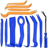 12 Pezzi Kit Smontaggio Plastiche Auto – Strumenti di Leva in Plastica per la Rimozione dei Rivestimenti Interni dell'Auto, Attrezzi Auto per Demolizione e Riparazione