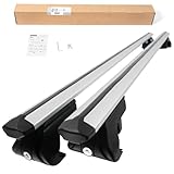 DGH SYSTEM Easy Line Classic 120 cm Portapacchi in alluminio compatibile con AUDI A4 (B7) Avant SW 2004-2008 con barre rialzati, serratura antifurto, portata massima 90 kg