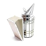 Wiltec Affumicatore per api in acciaio e pelle, Bee Smoker, Generatore di fumo Apicoltura