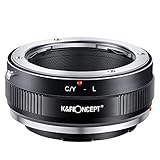 K&F CONCEPT Lente Mount Adattatore C/Y-L Manuale Fuoco: Compatibile con Compatibile con CONTAX/Compatibile con Yashica (C/Y) Lente a L Mount Corpo Fotocamera