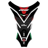 Resin Bike Adesivi Moto Compatibile con Aprilia RS. Protezione Paraserbatoio Moto da Urti e Graffi. Adesivo 3D Resinato Versione Universale - Effetto Carbonio