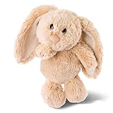 NICI- Primavera Rabbits Peluche Coniglio Marrone Chiaro con Orecchie Scintillanti 20cm, Colore, 46333