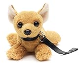 Uni-Toys - Chihuahua Plushie (con guinzaglio) - 20 cm (lunghezza) - cane di peluche, animale domestico - peluche