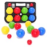 Toyland® Gioco di Bocce di Plastica Colorate - 2 x Jack Palline, 8 x Palle da Bowling e 1 x Caso per Il Trasporto - Giocattoli Sportivi Tradizionali All'Aperto