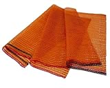 EraGreen 10 sacchi Raschel, 31 cm x 50 cm, con cordoncino e 5 kg di peso – sacchetti per patate e cipolle – sacco a rete per legna da ardere