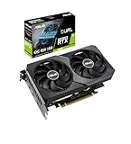 Asus Dual NVIDIA GeForce RTX 3060 V2 OC Edition Scheda Grafica 12GB GDDR6 192-bit, PCIe 4.0, Ventole Axial-Tech, GPU NVIDIA Ampere, 1 HDMI 2.1, 3 DisplayPort 2.1, Nera, DUAL-RTX3060-O12G-V2