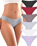 ALL OF ME 6 Pacchetti di Mutande Donna Cotone Intimo Set Mutandine Cotone Scivola Multipack Hipster Traspirante S-XL