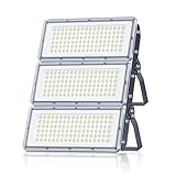 LAMLAMCK 300W Faretto LED da Esterno - 30000LM Super Luminoso Faro LED Esterno con Trasformatore, 7000k Bianca Fredda Luce Esterna, Impermeabile IP67 Faretti per Garage, Cortili, Stadi, Fabbriche