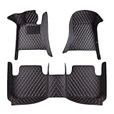 MEIQIANG Tappetini Auto per Alfa Romeo 159 2006-2011, AntiGraffio e Antiusura Tappetini Tappetino per Auto Tutto Compreso Accessori Interni,Black-Red