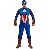 Rubies Ufficiale Captain America Classic adulto, taglia M