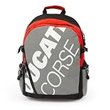 DUCATI Corse - Zaino Round Xl 26 LT, Schienale Comfort Back,Tasca Frontale,Tasca Interna,Maniglia In Tessuto,Spallacci Imbottiti. Dim. 31 X 42 X 20 Cm.