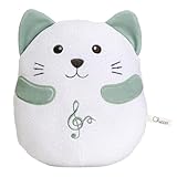 Chicco Gattino Peluche, Morbido Peluche Interattivo per Bambini, con Effetto Rilassante e Vibrazione, Forma a Cuscino, con Musica Classica, Giochi Neonato, Idea Regalo Neonato, Lavabile, 0 Mesi +