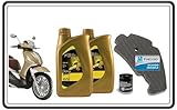 KIT TAGLIANDO FILTRO ARIA FILTRO OLIO ED OLIO PER PIAGGIO BEVERLY 125 - 200 - 250 - 300 TUTTI I MODELLI ORIGINALE PIAGGIO