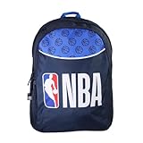 Bagtrotter - NBA - Basket - Zaino scuola - Navy - 2 scomparti con zip - 1 tasca con zip - 32x16x46cm - Spallacci imbottiti - Schienale imbottito - Poliestere - Zaino scuola primaria
