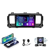 Autoradio Android 15 Compatibile Con Citroen Jumpy/Peugeot Expert con Wireless CarPlay e Android Auto | Navigatore GPS Touchscreen, 4G LTE/WiFi, Bluetooth, Telecamera Retrovisione 1080P
