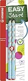 STABILO EASYgraph - Matita Ergonomica triangolare - per Destrimani - Azzurro - Pack da 2 - Gradazione HB