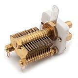 Toplionace Condensatore Variabile ad Aria CW2F ad Alta Frequenza con Base in Ceramica ad Alto Q, Sezione Singola, Interamente in Rame, 60PF/100PF per Antenna Loop (60P）