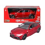 Burago, Alfa Romeo Giulia GTAm 2020 Red - 1:18
