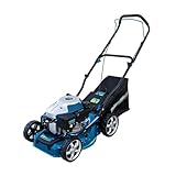 Cecotec Tagliaerba a Benzina Terrenator 2700.41 Total Z. Motore 144cc, 2,4kW e 3,2CV, Corpo Acciaio 41cm, Cambio Altezza Sistema Z-Tech, Taglio, Raccolta e Mulching, Ruote Posteriori XL