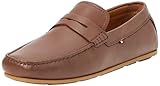 Tommy Hilfiger Mocassini Uomo Casual Leather Driver in Pelle, Marrone (Winter Cognac), 44